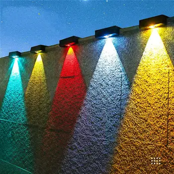 ZK40 LED Luces Solares del Jardín Super Brillante de la prenda Impermeable Solar de las Lámparas Balcón Escaleras de la Calle de Iluminación al aire libre del LED de Luz de Pared