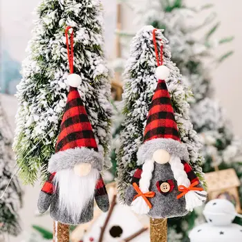 Únicos Regalos de Navidad Acogedora Decoración de Navidad Led Gnome Juguetes de Peluche Feliz Muñeco de Adornos para el Hogar Mesa de Navidad Regalo de Navidad