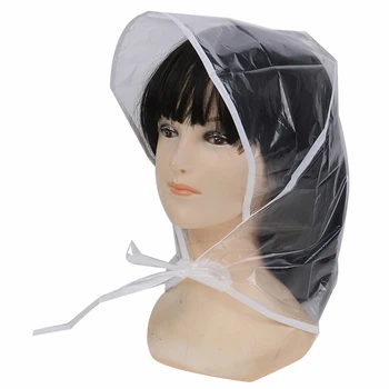 1Pcs Proteger Peinado Sombrero de Lluvia de Plástico Capó para las Mujeres y la Señora Clara