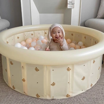 Corea del Ins tienen Hijos de Océano y Piscina de Bolas Bebé Cubierta Plegable de Juguete de Agua de la Piscina Inflable de la Valla