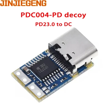 Tipo-C EP señuelo módulo PD23.0 a DC DC disparador de cable de extensión QC4 cargador de 9V, 12V, 15V 20V PDC004-EP